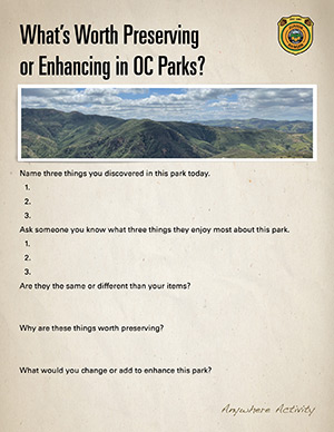 What's Worth Preserving or Enhancing in OC Parks?