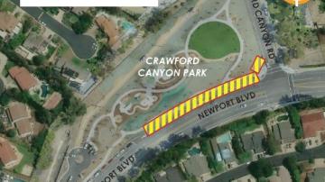 Map of construction area