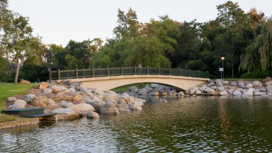 Bridge at Mason Regional Park in Irvine