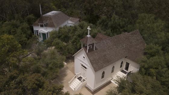 Aerial view of Heritage Hill Historical Park.