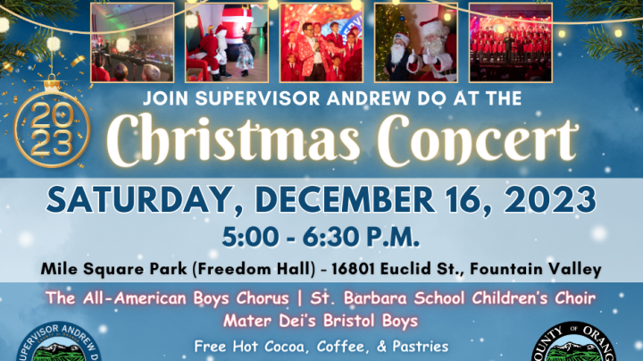 2023 Christmas Concert flyer