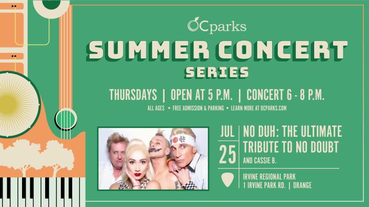 OC Parks Summer Concert Series No Duh: The Ultimate Tribute to No Doubt on July 25