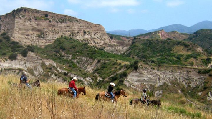 Equestrian ride through beautiful Limestone Canyon.