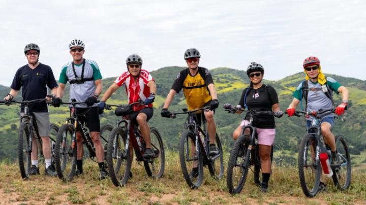 Bikers ready for a ride.