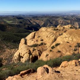 A view from Mini Moab overlooking Fremont Canyon