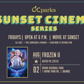 OC Parks Sunset Cinema movie Frozen II on August 2