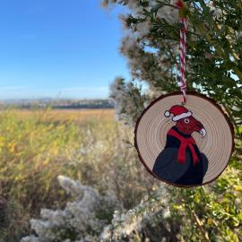 Turkey vulture holiday ornament