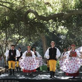 Polish dancers on stage