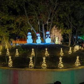 Candlelight Walk lights at Heritage Hill