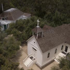 Aerial view of Heritage Hill Historical Park.