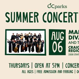 OC Parks Summer Concert Series Mariachi Divas on August 6