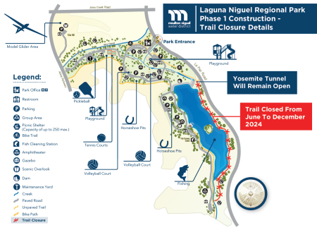 map of Laguna Niguel phase 1 construction