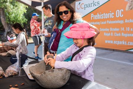 Visitors at Prehistoric OC at Clark Regional Park