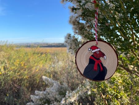 Turkey vulture holiday ornament