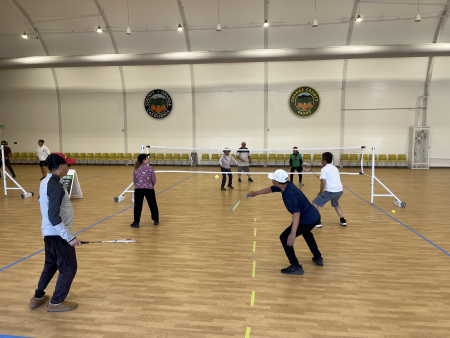 Badminton in Freedom Hall at Mile Square Regional Park