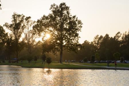 Sunset at Mason Regional Park.